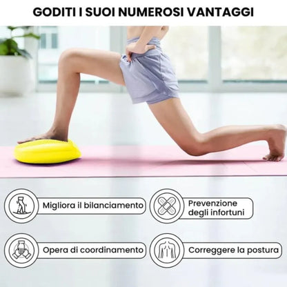 Thickened Yoga Balance Disc – Premium Inflatable Stability Cushion & Massage Seat Pad | Professional Core Trainer for Fitness, Yoga & Physical Therapy