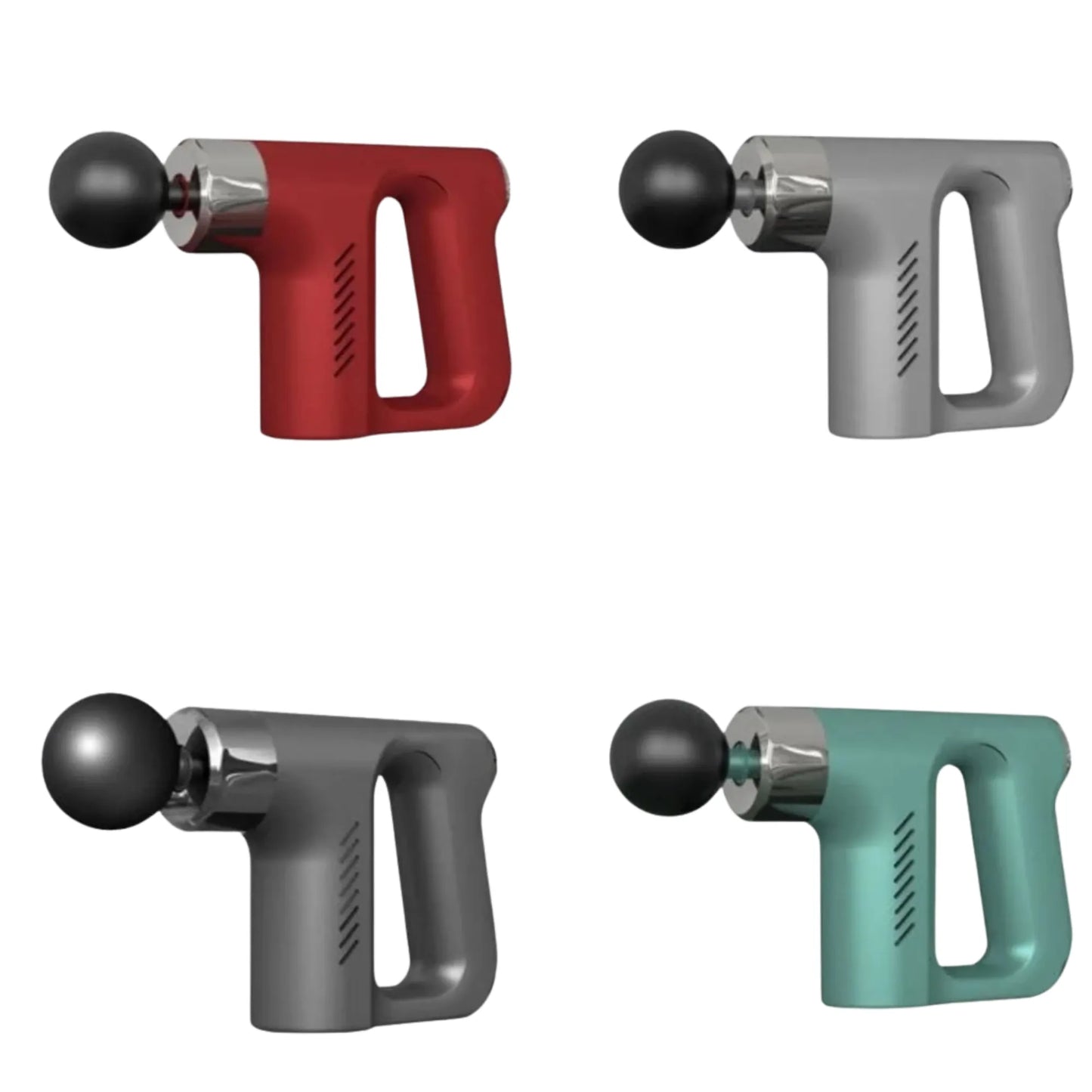 Mini Massage Gun KH-740 Cordless Deep Tissue Muscle Vibration Percussive Massager with 5 Speed Levels, 4 Massage Heads, 20W Motor, 1800mAh Rechargeable Battery, 6mm Amplitude & Ergonomic Multi-Grip Handle