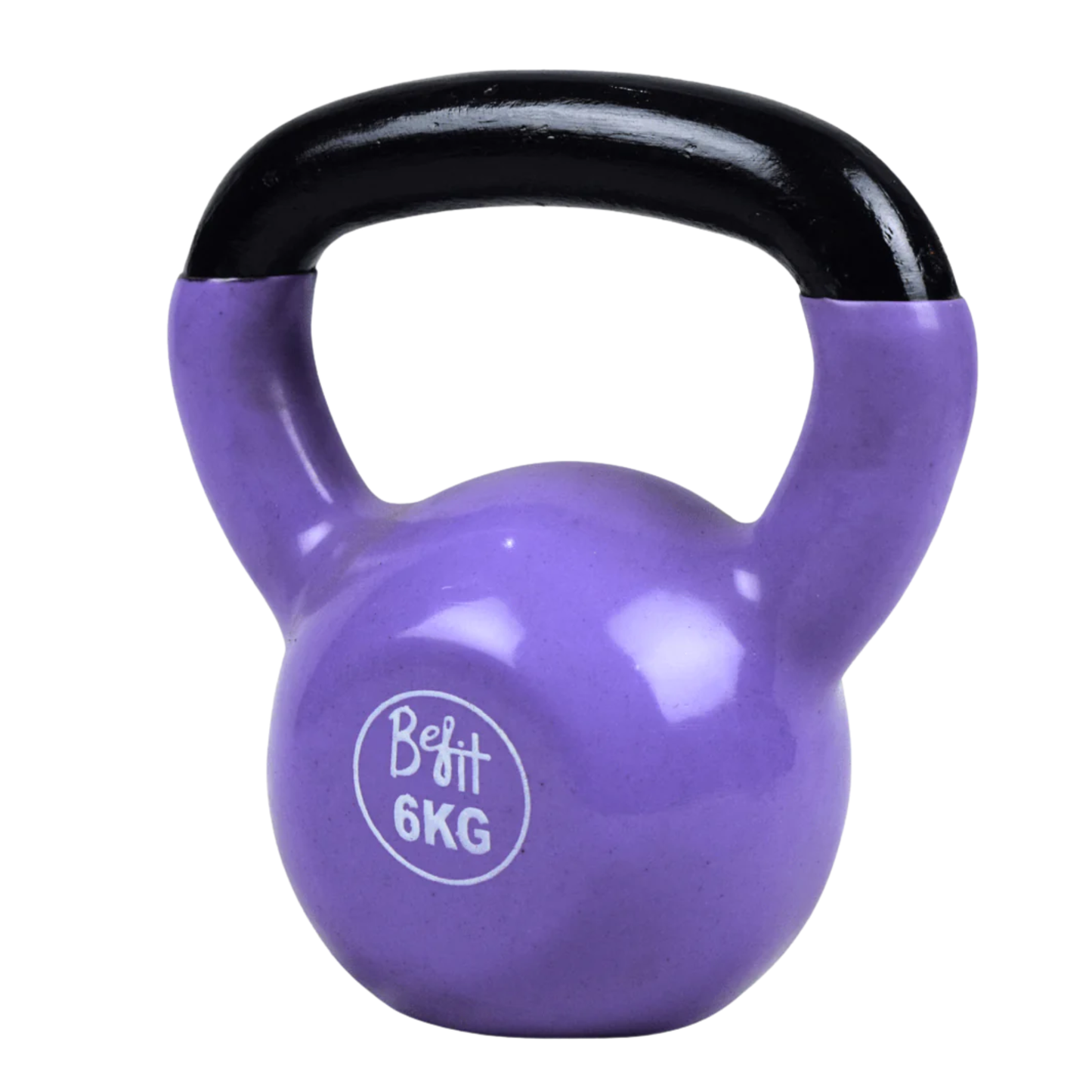Vinyl Coated Cast Iron Kettlebell 2kg–20kg Solid Weight Training Kettle Bell with Wide Grip Handle, Flat Base & PVC Protective Coating for Full Body Strength, Cardio & Functional Home Gym Workout