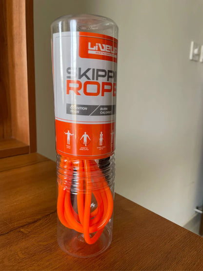 Speed Skipping Rope LS3115 | Adjustable PVC Jump Rope approximate 300cm Length & 5mm Thickness with Non-Slip Handles for Cardio, Fitness & Weight Loss