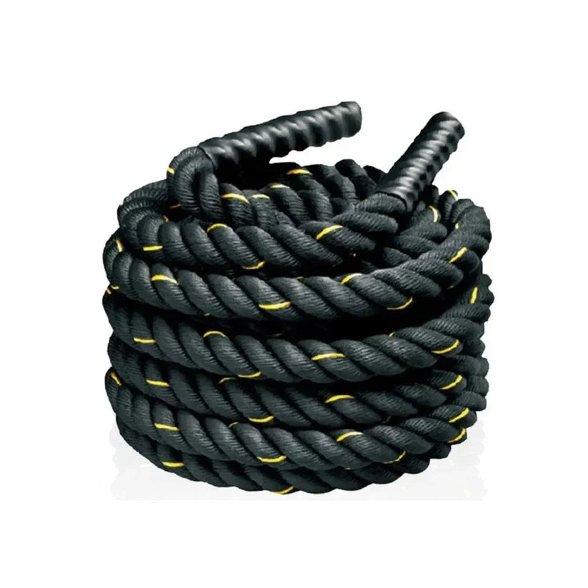 Heavy Duty Battle Rope 9 Meter & 12 Meter with 38MM & 50MM Thickness | 3-Strand PolyDacron CrossFit Strength Training Rope for Cardio & Full Body Workout