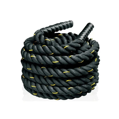 Heavy Duty Battle Rope 9 Meter & 12 Meter with 38MM & 50MM Thickness | 3-Strand PolyDacron CrossFit Strength Training Rope for Cardio & Full Body Workout