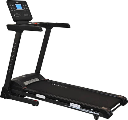 Everlast Echo Treadmill, 2.5 Peak HP Motor, 18KM/H Speed, 15 Auto Incline Levels, Bluetooth Support, 450 × 1300MM Running Deck, Ever-Flex Cushioning, 120KG Capacity, Foldable Home Fitness Treadmill for Walking, Jogging & Running