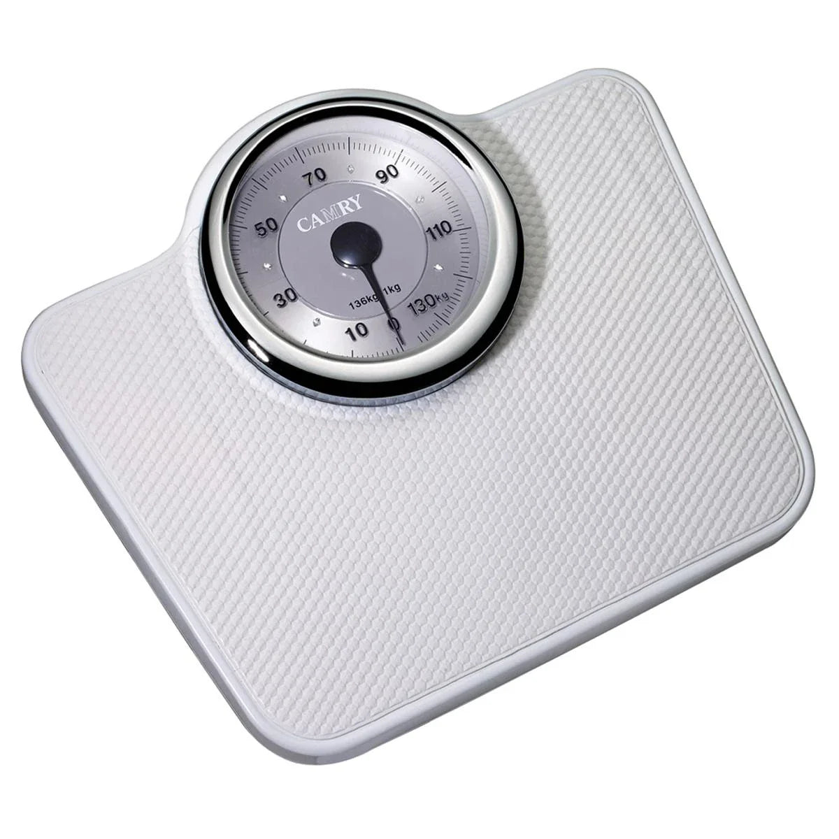 Camry DT605 Mechanical Personal Weight Scale – Heavy Duty Analog Body Weight Machine, Large Metallic Dial, Anti-Slip Surface, 136kg / 300lbs Capacity, No Battery Required Home Fitness Scale