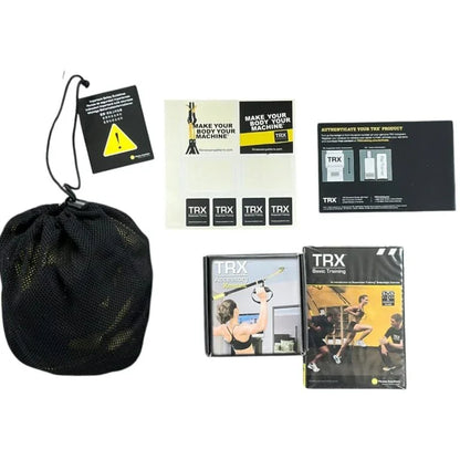 TRX Pro Pack Suspension Trainer with Door Anchor & Adjustable Straps | Portable Full Body Resistance Training System for Home Gym, Strength, Core & Cardio Workouts