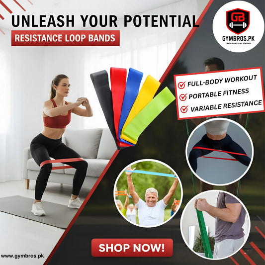 Loop Resistance Bands Set – Exercise Bands for Workout, Home Gym, Yoga & Fitness Training