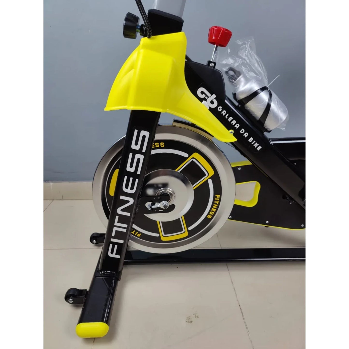 Sports Spin Magnetic Bike 150KG Capacity – Heavy Duty Indoor Cycling Bike (Yellow)
