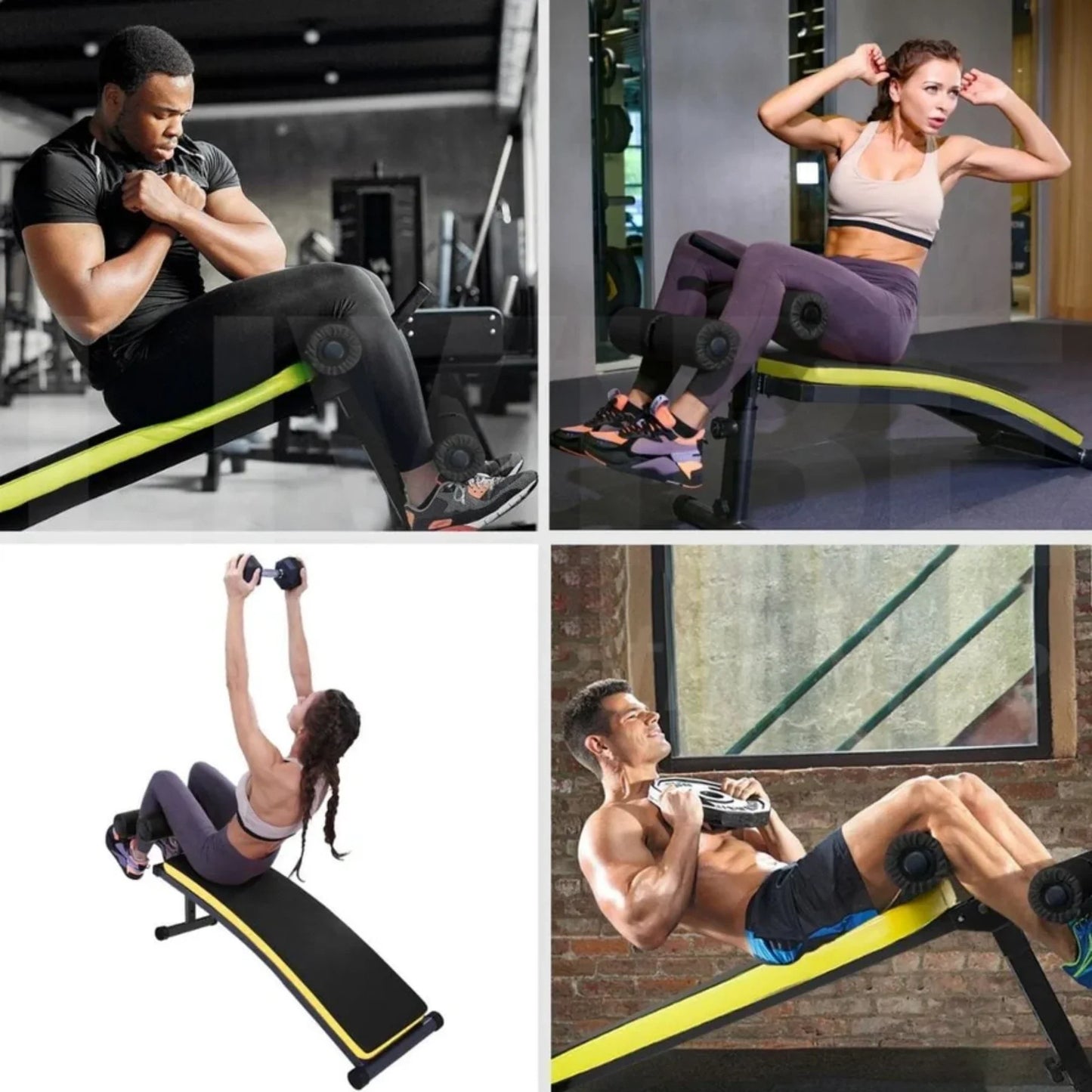 FitnessLab Adjustable Incline Sit-Up Bench – Multi-Functional Weight Bench for Core Strength & Upper Body Workouts | Heavy-Duty Steel Home Gym Equipment