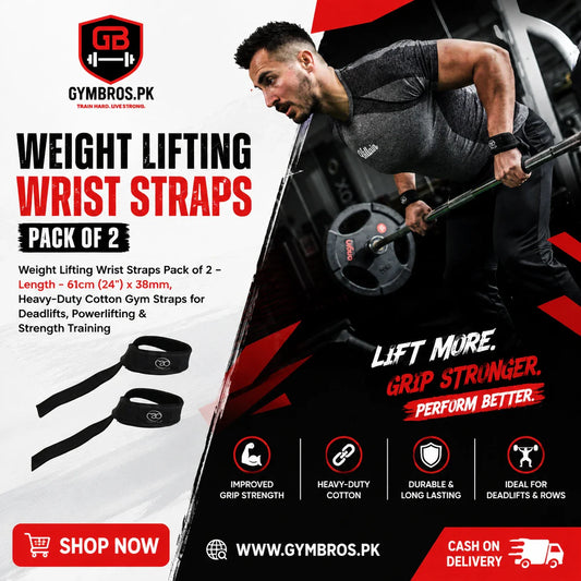 Weight Lifting Wrist Straps Pack of 6 | Weight Lifting Wrist Straps Pack of 6 –Length - 61cm (24") x 38mm, Heavy-Duty Cotton Gym Straps for Deadlifts, Powerlifting & Strength Training