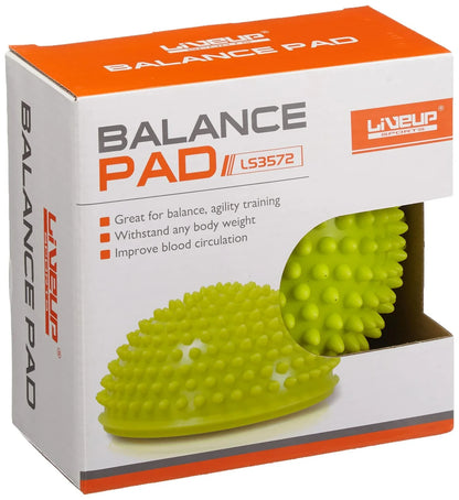 LiveUp Sports LS3572 Spikey Balance Pad | 16cm Spiky Massage Balance Cushion for Core Strength, Stability & Fitness Training