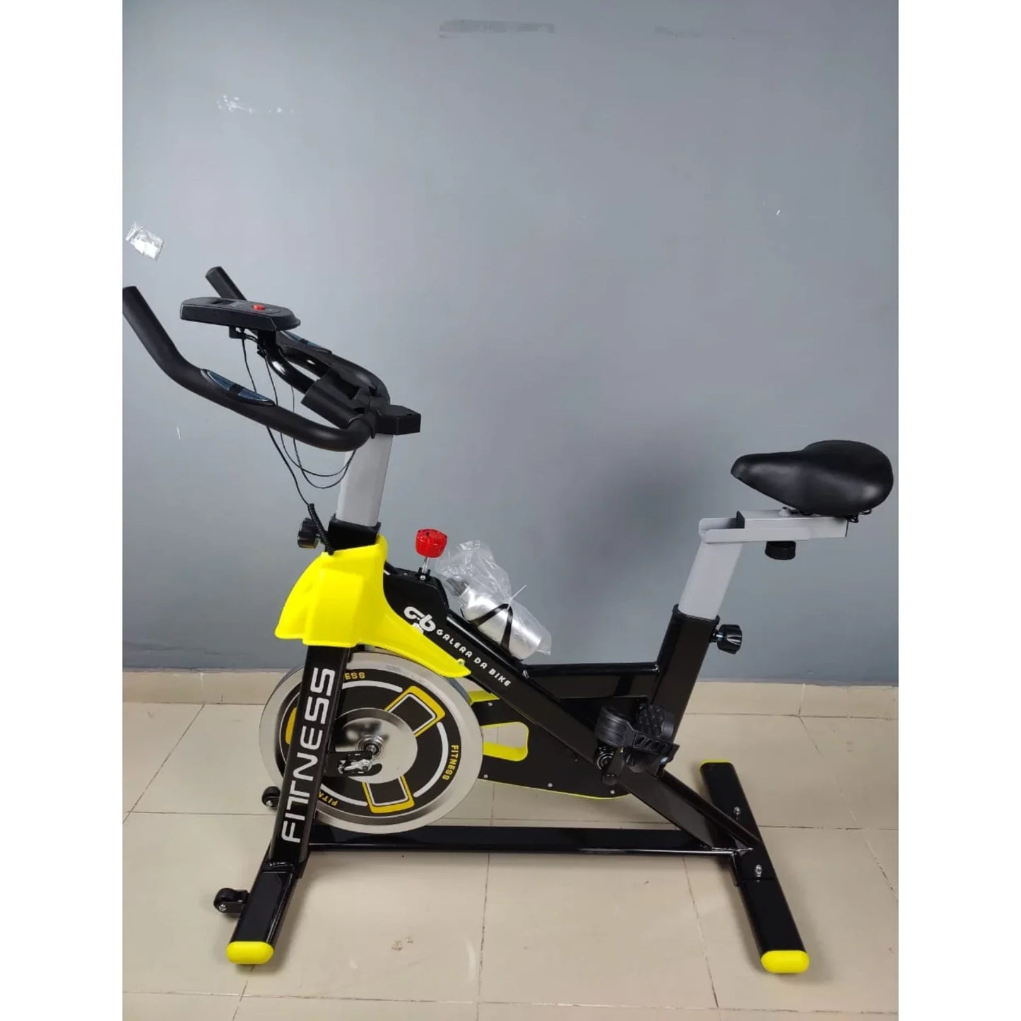 Sports Spin Magnetic Bike 150KG Capacity – Heavy Duty Indoor Cycling Bike (Yellow)