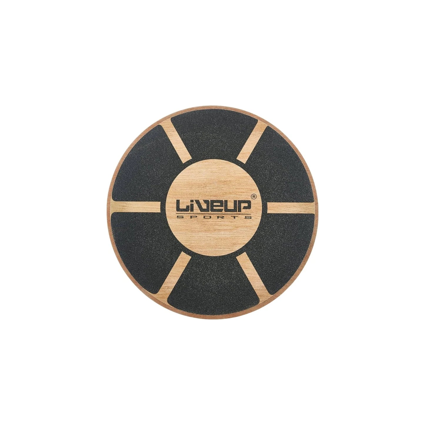 Liveup Wooden Balance Board | Heavy-Duty Non-Slip Wobble Board for Rehab & Core | LS3150