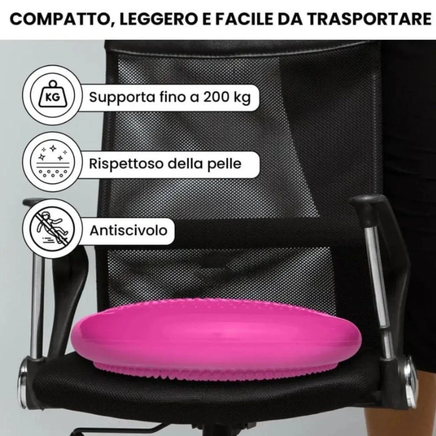 Thickened Yoga Balance Disc – Premium Inflatable Stability Cushion & Massage Seat Pad | Professional Core Trainer for Fitness, Yoga & Physical Therapy