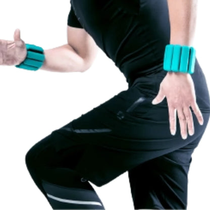 Livepro Premium Silicone Weighted Bracelets (1lb/454g Pair) – Adjustable Wrist & Ankle Weights for Yoga, Pilates, Running & Cardio