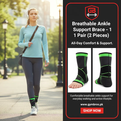 Ankle Brace Support for Gym & Sports | Adjustable Compression Ankle Stabilizer