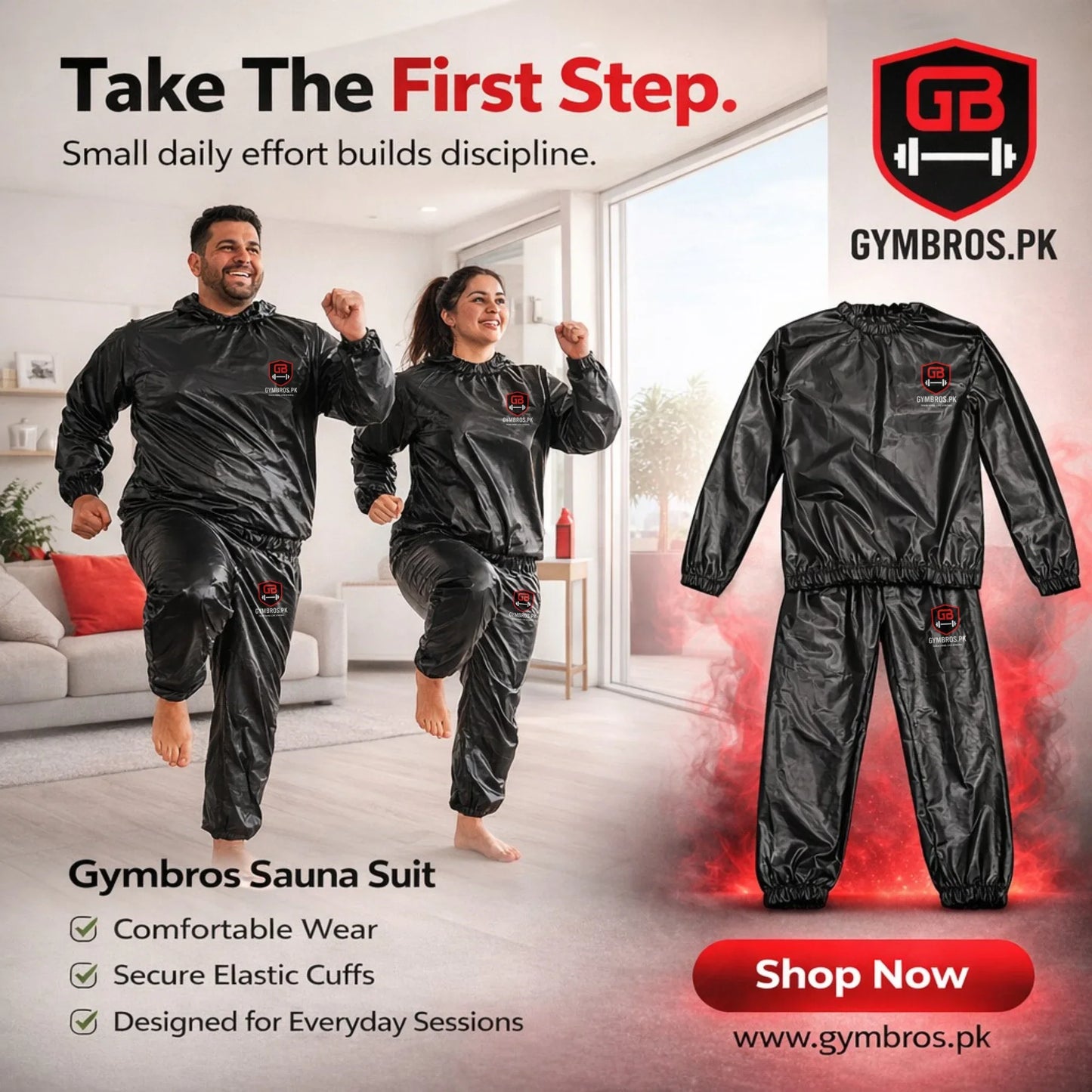 Gymbros™ Elite Sweat Sauna Suit – Professional Weight Cut & Fat Burn System. Extreme Sweat Performance Wear