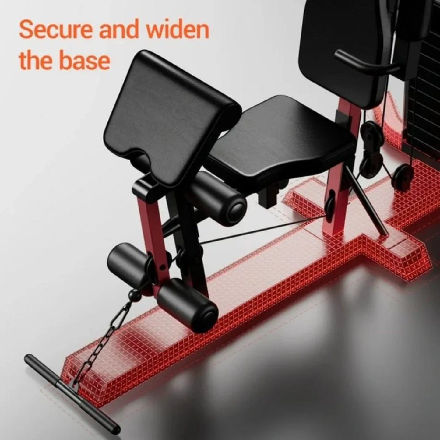 Multifunctional Home Gym System 45KG – All-in-One Workout Station with 12 Pulley