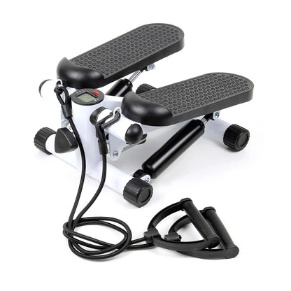 Mini Fitness Twist Stepper Exercise Machine with Electronic LED Display & Dual Hydraulic Drive | 2MM Steel Home Cardio Workout Stepper for Weight Loss & Full Body Fitness