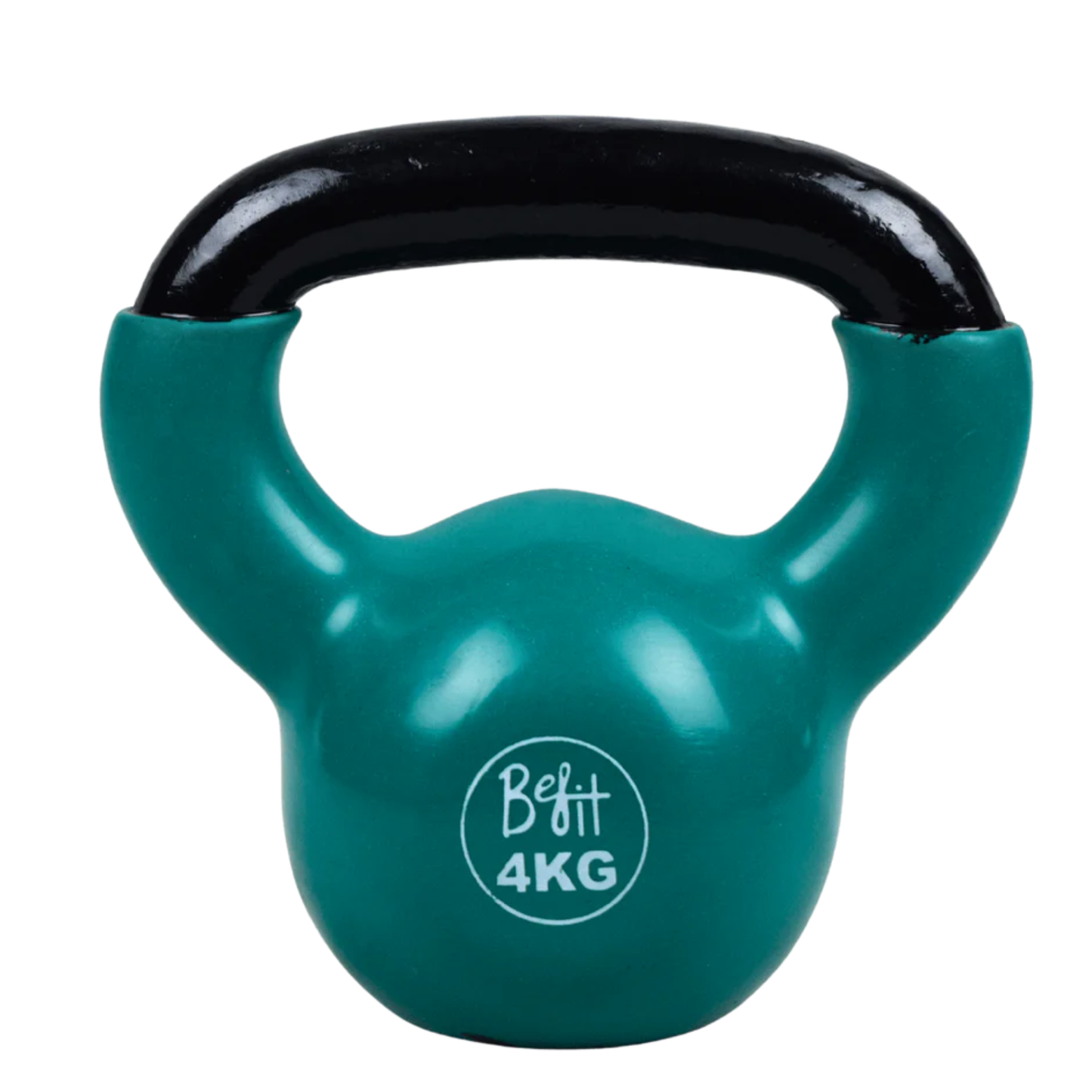 Vinyl Coated Cast Iron Kettlebell 2kg–20kg Solid Weight Training Kettle Bell with Wide Grip Handle, Flat Base & PVC Protective Coating for Full Body Strength, Cardio & Functional Home Gym Workout