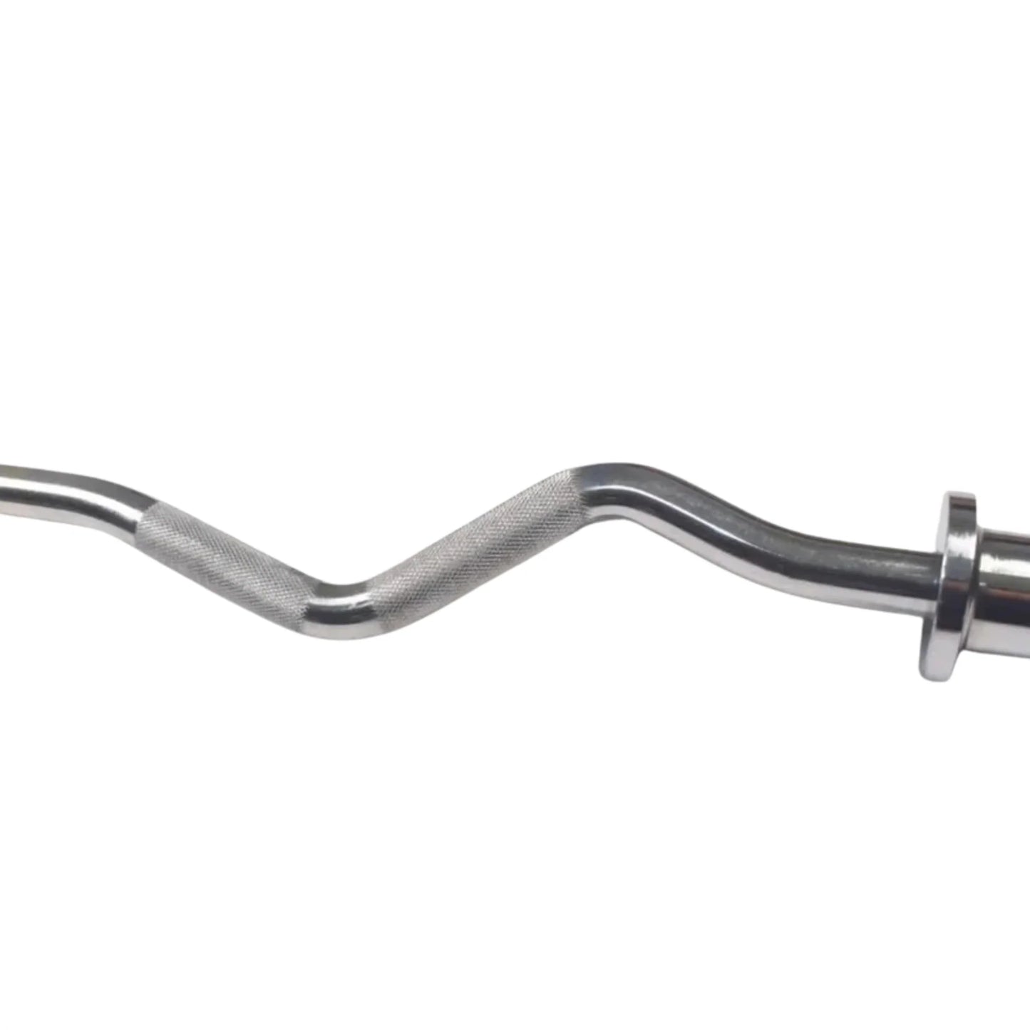 2 Inch Diameter EZ Curl Barbell Rod | Heavy-Duty 2-Inch EZ Curl Barbell Rod with Knurled Grip, Approximate Bar Weight: 4–6KG, Chrome Steel Zigzag Weight Lifting Bar – Supports Up to 100KG