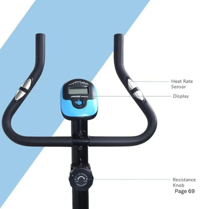 Philco Magnetic Training Exercise Bike – 8-Level Resistance Indoor Cardio Bike