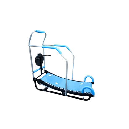 Foldable Manual Curved Treadmill for Home Gym – Non-Electric Running Machine with Easy Assembly
