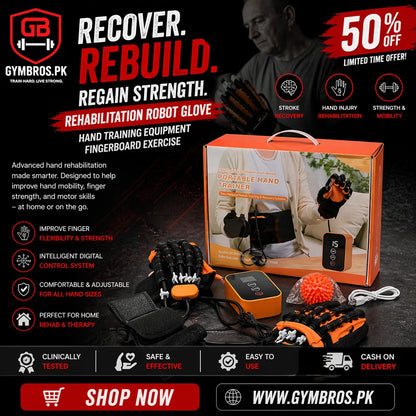 Rehabilitation Robot Glove Hand Training Equipment | Sizes: S,M,L  |  Finger Exercise Device for Hand Therapy, Finger Mobility & Recovery