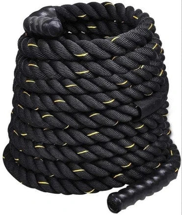Heavy Duty Battle Rope 9 Meter & 12 Meter with 38MM & 50MM Thickness | 3-Strand PolyDacron CrossFit Strength Training Rope for Cardio & Full Body Workout
