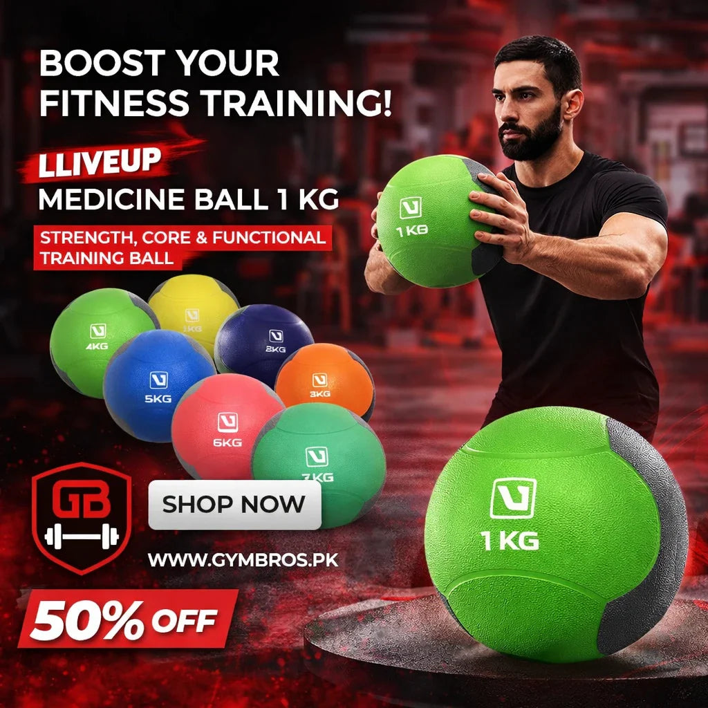 LiveUp Medicine Ball 1–7 KG | Strength, Core & Functional Training Ball