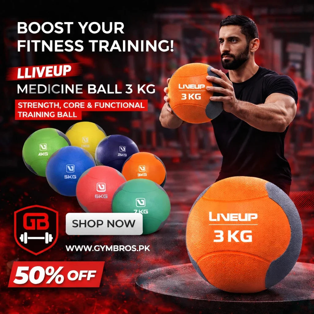 LiveUp Medicine Ball 1–7 KG | Strength, Core & Functional Training Ball