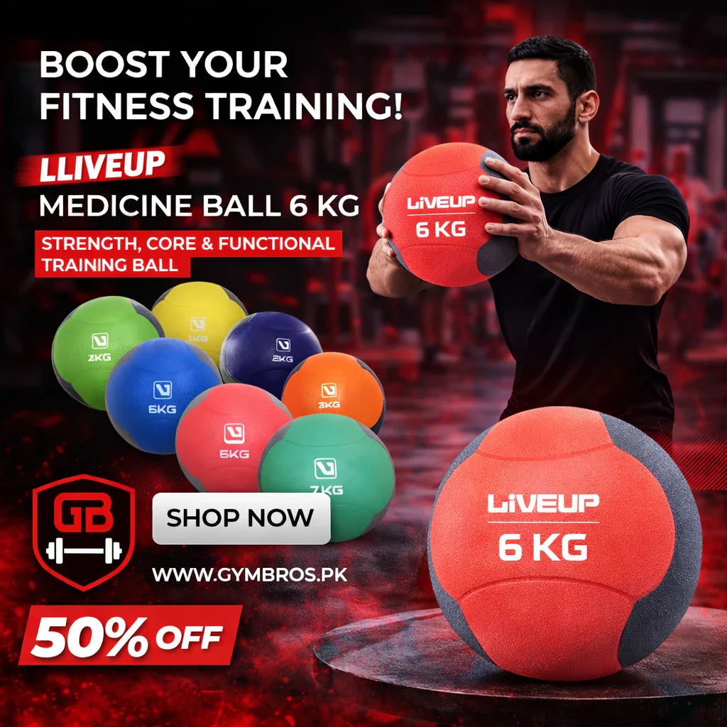 LiveUp Medicine Ball 1–7 KG | Strength, Core & Functional Training Ball