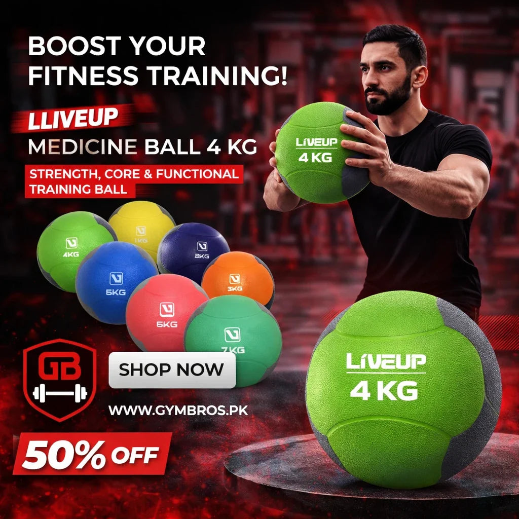 LiveUp Medicine Ball 1–7 KG | Strength, Core & Functional Training Ball
