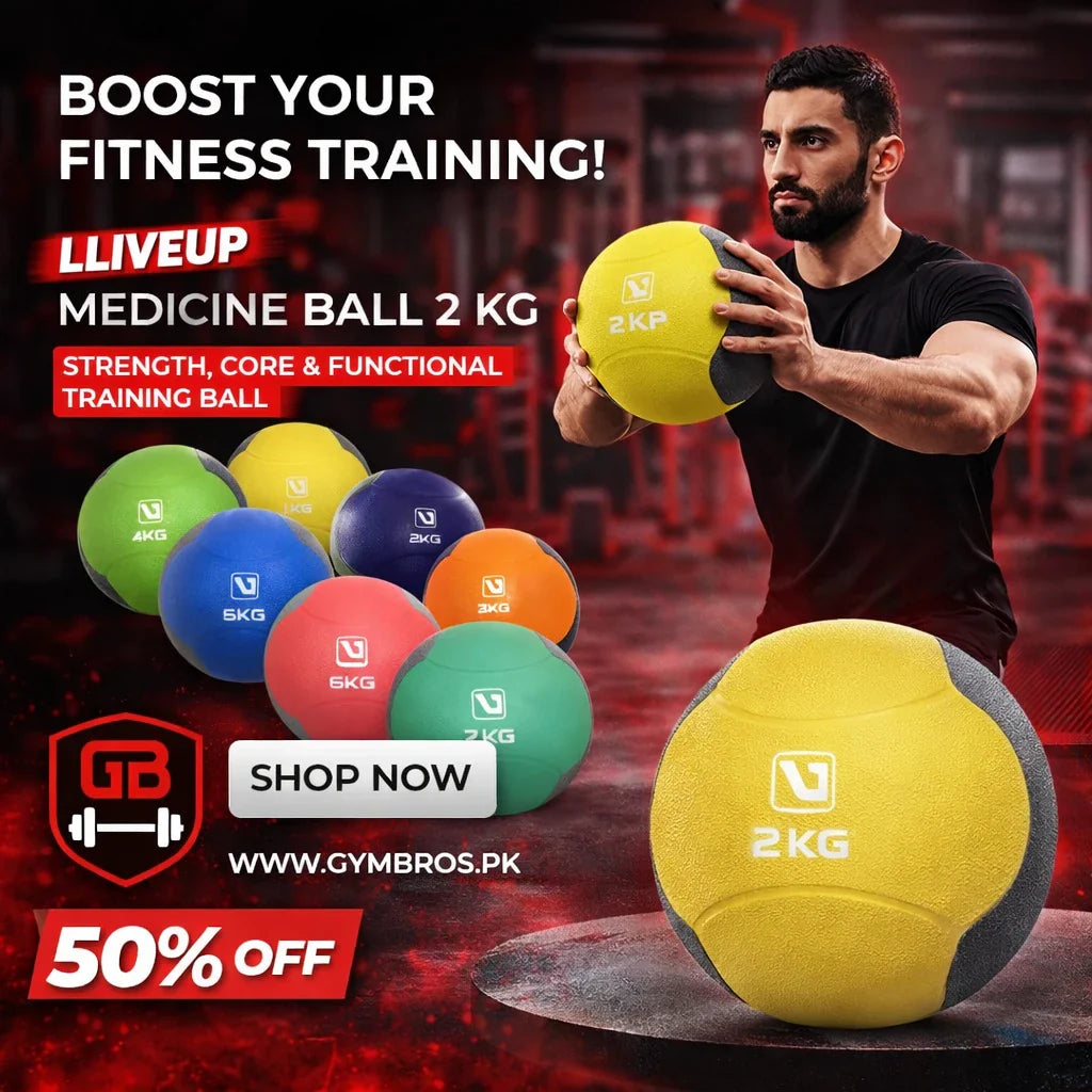 LiveUp Medicine Ball 1–7 KG | Strength, Core & Functional Training Ball