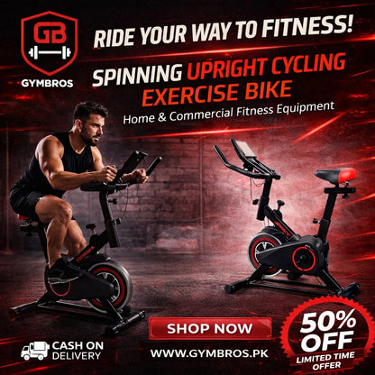 Spinning Upright Cycling Exercise Bike – Home & Commercial Fitness Equipment