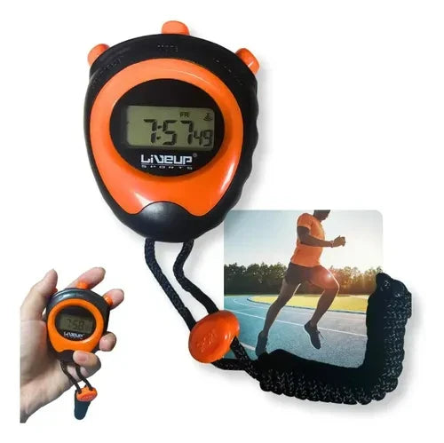 Liveup Sports Digital Stopwatch | Professional Handheld Timer for Gym, Running & Coaching | LS3193