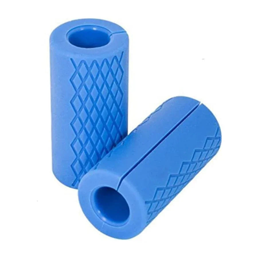 Premium Anti-Slip Dumbbell & Barbell Hand Grips Pair | 5-Inch High-Density Silicone Grip Pads for Thick Bar Training, Grip Strength & Gym Weightlifting Support