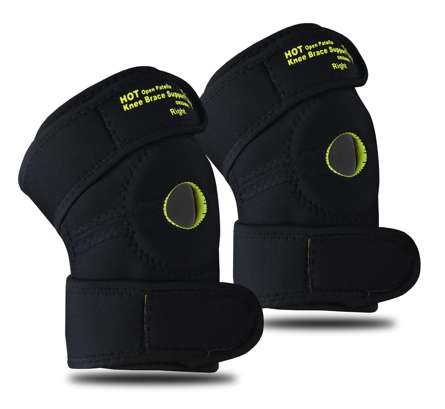 Adjustable Velcro Cotton Knee Brace Support Pair for Pain Relief, Sports, Gym & Injury Recovery | Compression Knee Support with Adjustable Straps for Men & Women