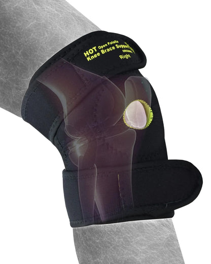 Adjustable Velcro Cotton Knee Brace Support Pair for Pain Relief, Sports, Gym & Injury Recovery | Compression Knee Support with Adjustable Straps for Men & Women