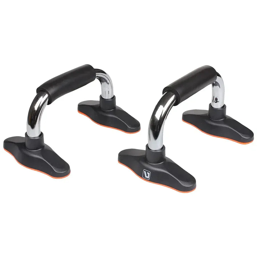 Liveup LS3162 Push Up Bar Chrome | Heavy Duty Push-Up Bars for Strength Training, Chest Workout & Home Gym Exercise