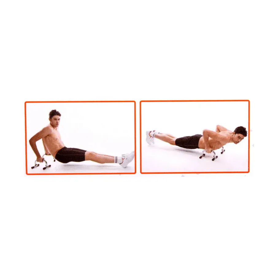 Liveup LS3162 Push Up Bar Chrome | Heavy Duty Push-Up Bars for Strength Training, Chest Workout & Home Gym Exercise