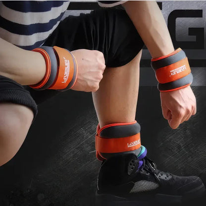 LiveUp LS3049 Ankle & Wrist Weights 0.5–3 KG Pair | Adjustable Resistance Weights for Strength Training, Cardio, Walking & Muscle Toning