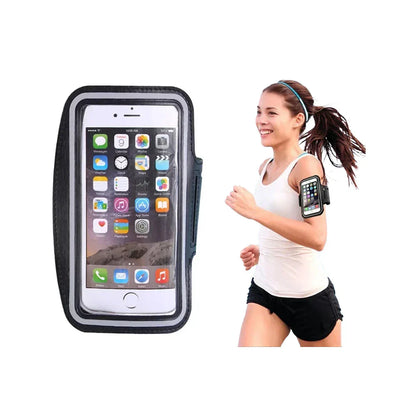 Universal Sports Running Armband for 5–6.3 Inch Smartphones | Adjustable Neoprene Gym & Workout Phone Holder with Touch Screen Support