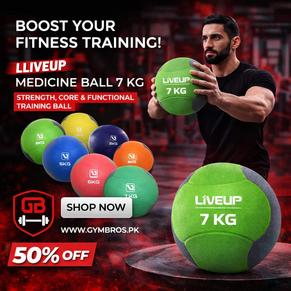 LiveUp Medicine Ball 1–7 KG | Strength, Core & Functional Training Ball