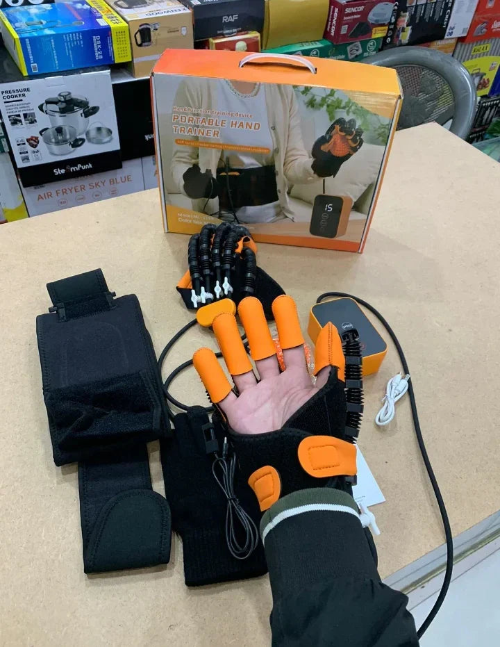 Rehabilitation Robot Glove Hand Training Equipment | Sizes: S,M,L  |  Finger Exercise Device for Hand Therapy, Finger Mobility & Recovery