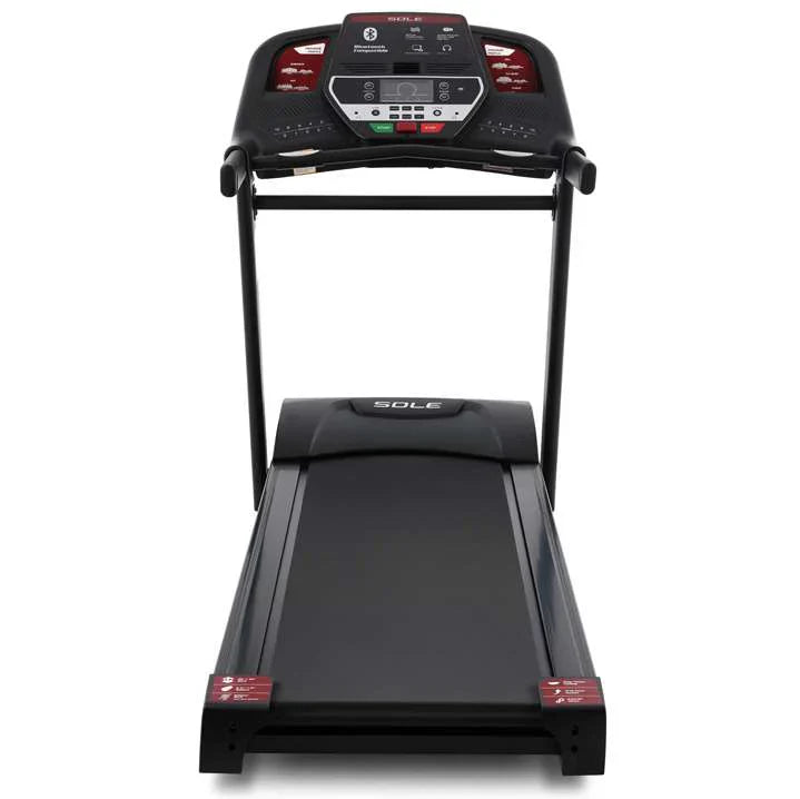 SOLE Fitness F60 Treadmill, 2.25HP Motor with 5.5HP Peak, 0.8–19 KM/H Speed, 12 Level Incline, 51 × 140 CM Running Area, 24 Workout Programs, Blue Backlit LCD, Hydraulic Folding, 136KG Capacity, Home & Light Commercial Fitness Treadmill