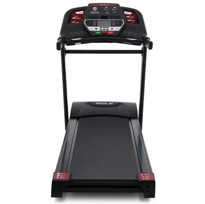SOLE Fitness F60 Treadmill, 2.25HP Motor with 5.5HP Peak, 0.8–19 KM/H Speed, 12 Level Incline, 51 × 140 CM Running Area, 24 Workout Programs, Blue Backlit LCD, Hydraulic Folding, 136KG Capacity, Home & Light Commercial Fitness Treadmill