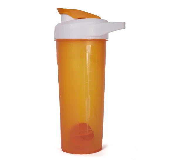 QUAMTRAX 600ml Protein Shaker Bottle with Mixing Filter | Leak-Proof Gym Protein Powder Shaker Cup with Screw Lid & Ergonomic Design for Smooth Protein & Supplement Mixing