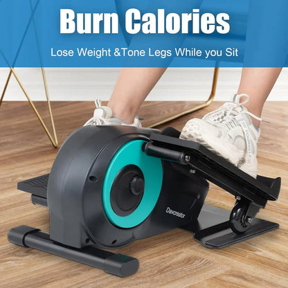 Davcreator Under Desk Bike Pedal Exerciser, 8 adjustable magnetic resistance levels, Under Desk Mini Exercise Bike with 8-Level Magnetic Resistance, LCD Display & Compact 50.5×32.5×24.4CM Design for Home & Office Workouts