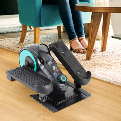 Davcreator Under Desk Bike Pedal Exerciser, 8 adjustable magnetic resistance levels, Under Desk Mini Exercise Bike with 8-Level Magnetic Resistance, LCD Display & Compact 50.5×32.5×24.4CM Design for Home & Office Workouts