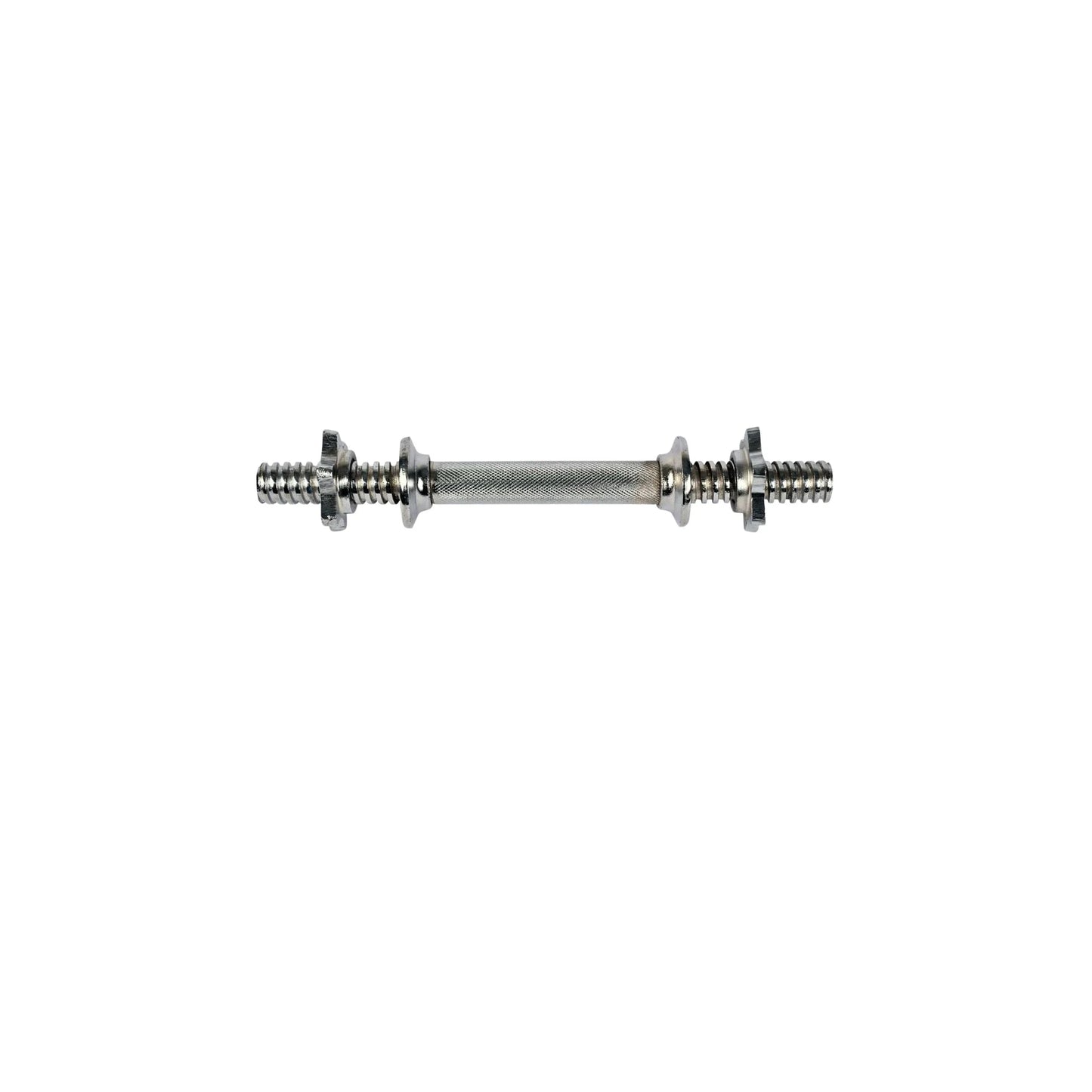 13-Inch Chrome Dumbbell Rod Pair (Pack of 2) | 1-Inch Diameter Heavy-Duty Steel Handles, Spin Lock Collars, 6-Inch Knurled Grip & Adjustable Weight Plate Support